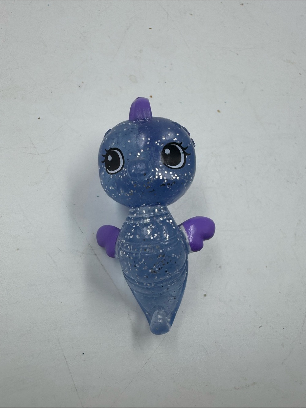 2022 Barbie Mermaid Power purple glitter Seahorse Figure 2”